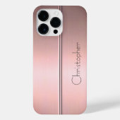 Titanium Bronze, rostfreier Stahl iPhone Hülle (Rückseite)