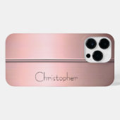 Titanium Bronze, rostfreier Stahl iPhone Hülle (Rückseite (Horizontal))