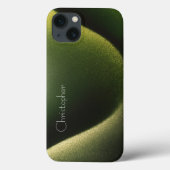Titanium dunkelgren Edelstahl Drucktelefon 15 Case-Mate iPhone Hülle (Rückseite)