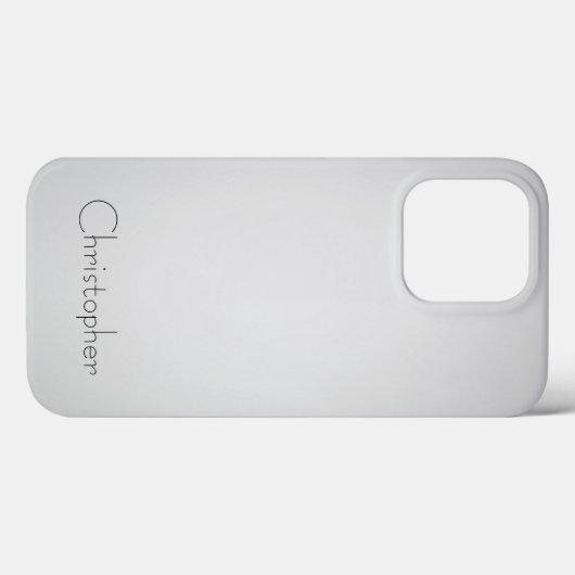 Titanium dunkelweiße Edelstahl-Druck Case-Mate iPhone Hülle (Rückseite (Horizontal))