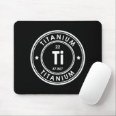 Titanium Element Black Mouse Pad Mousepad (Mit Mouse)
