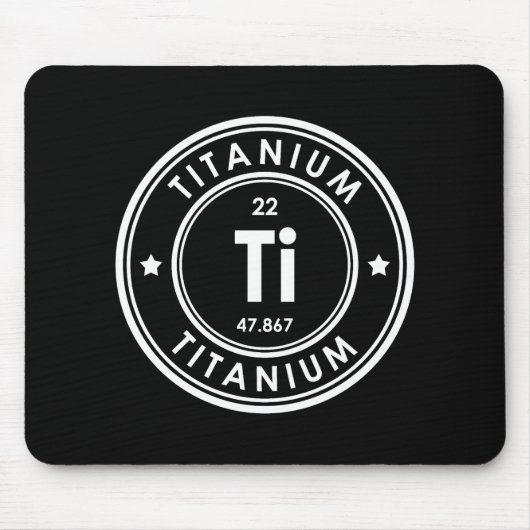 Titanium Element Black Mouse Pad Mousepad (Vorne)