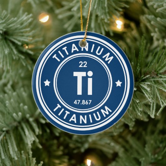 Titanium Element Blue Keramik Ornament (Baum)
