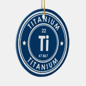 Titanium Element Blue Keramik Ornament (Rechts)