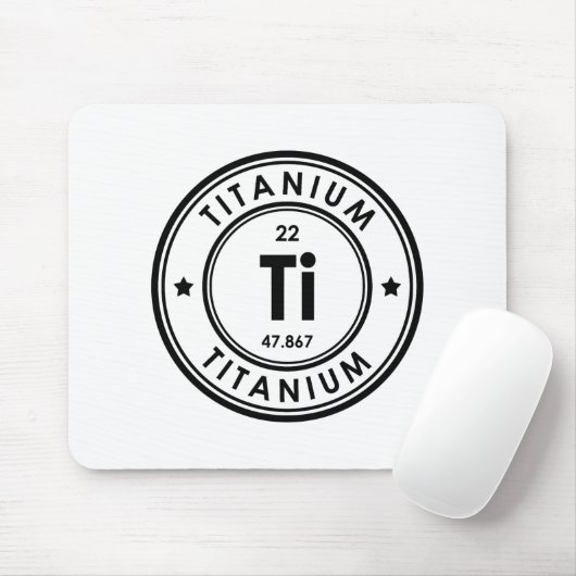 Titanium Element Mouse Pad Mousepad (Mit Mouse)