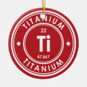 Titanium Element Red Keramik Ornament (Vorne)