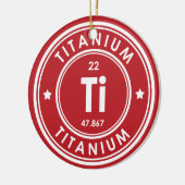 Titanium Element Red Keramik Ornament (Links)