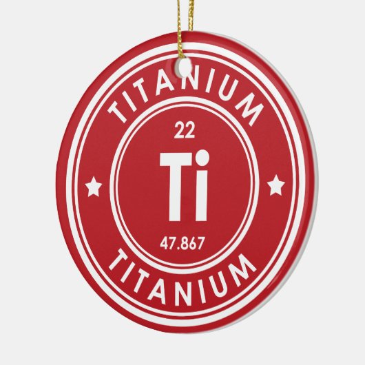 Titanium Element Red Keramik Ornament (Links)