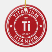 Titanium Element Red Keramik Ornament (Hinten)