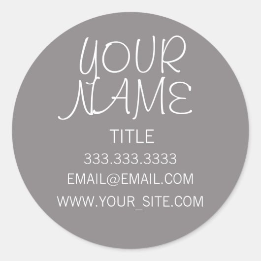 Titanium Freehand Simple Runder Aufkleber (Vorderseite)