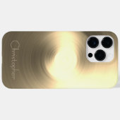 Titanium Gold Edelstahl-Druck Case-Mate iPhone Hülle (Rückseite (Horizontal))
