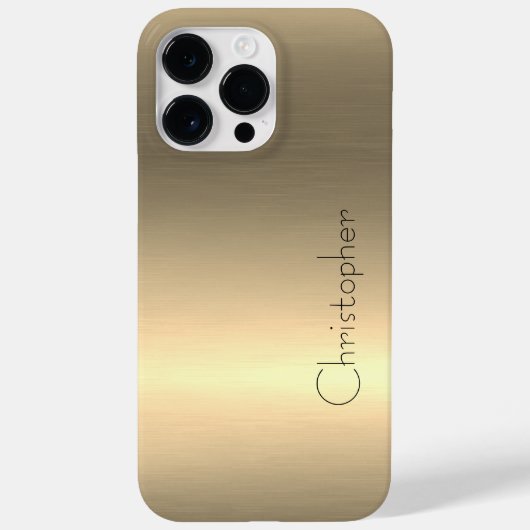Titanium Gold Edelstahl-Druck Case-Mate iPhone Hülle (Rückseite)
