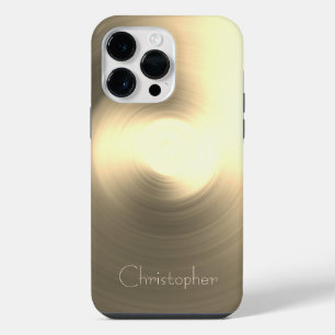 Titanium-Gold-Edelstahl-Druck iPhone 14 Pro Max Hülle