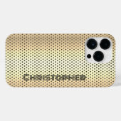 Titanium Gold Edelstahl-Druck iPhone Hülle (Rückseite (Horizontal))