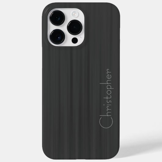 Titanium Grau Silver Stainless Steel Print Case-Mate iPhone Hülle (Rückseite)