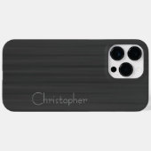 Titanium Grau Silver Stainless Steel Print Case-Mate iPhone Hülle (Rückseite (Horizontal))
