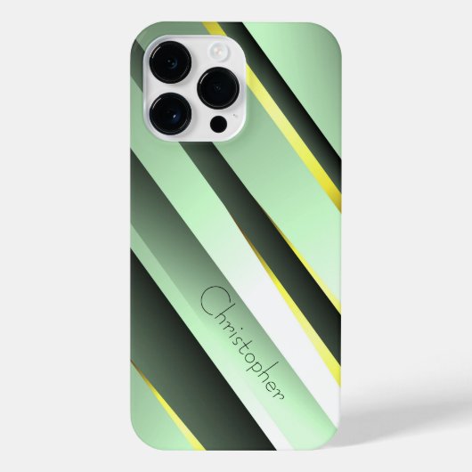 Titanium-grüne Edelstahl-Printwerbung iPhone Hülle (Rückseite)