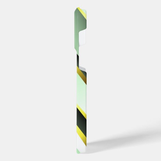 Titanium-grüne Edelstahl-Printwerbung iPhone Hülle (Linke Seite)