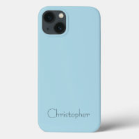 Titanium hellblau Edelstahl-Druck