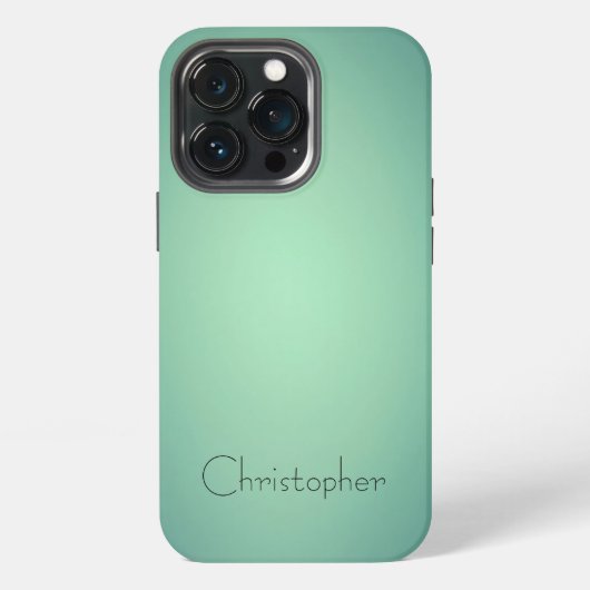 Titanium Hellgrün Edelstahl Druck iPhone Hülle (Hinten)