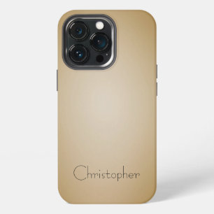 Titanium Hellorange Edelstahl Druck iPhone 13 Pro Hülle