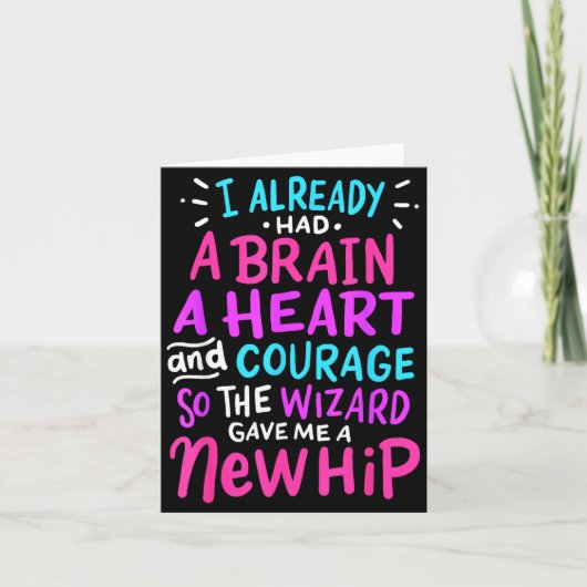 Titanium-Hüftersatz-Operationshumor Lustiges Neues Karte (Vorderseite)
