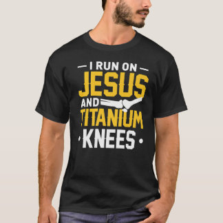 Titanium Knee Replacement Operation Erholung T-Jes T-Shirt