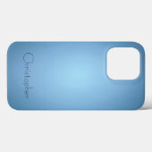 Titanium Light blue Stainless Steel Print Case-Mate iPhone Hülle (Rückseite (Horizontal))
