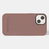 Titanium Light braune Printwerbung iPhone Hülle (Rückseite (Horizontal))
