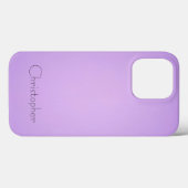 Titanium Light violett Edelstahl-Druck Case-Mate iPhone Hülle (Rückseite (Horizontal))
