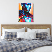 Titanium Man Micheal Sparks Leinwanddruck (Insitu (Schlafzimmer))