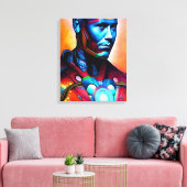Titanium Man Micheal Sparks Leinwanddruck (Insitu (Wohnzimmer))