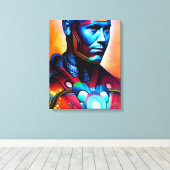 Titanium Man Micheal Sparks Leinwanddruck (Insitu (Holzboden))