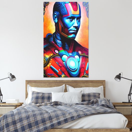 Titanium Man Micheal Sparks Leinwanddruck (Insitu (Schlafzimmer))