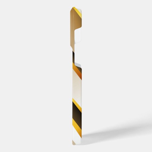 Titanium Orange Edelstahl-Print iPhone Hülle (Linke Seite)