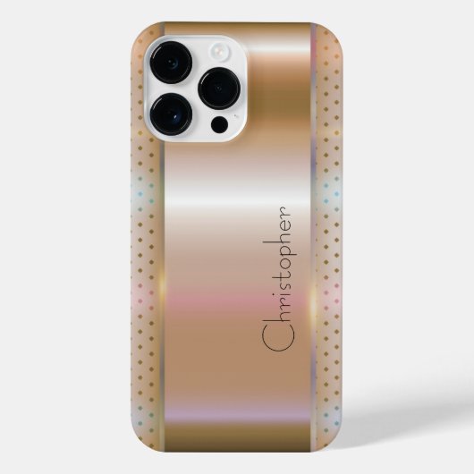 Titanium Orange Edelstahl-Print iPhone Hülle (Rückseite)