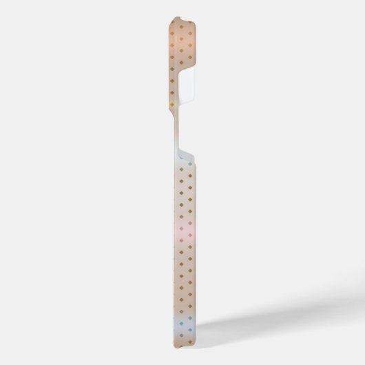 Titanium Orange Edelstahl-Print iPhone Hülle (Linke Seite)