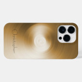 Titanium Orange Silber, rostfreier Stahl iPhone Hülle (Rückseite (Horizontal))