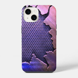 Titanium Poliert Rosa Radial Metallisch iPhone 15 14 Hülle
