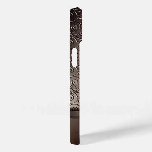 Titanium poliertes Gold Radial Metallic iPhone 15 Case-Mate iPhone Hülle (Rückseite / Rechts)