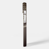 Titanium poliertes Gold Radial Metallic iPhone 15 Case-Mate iPhone Hülle (Rückseite / Links)