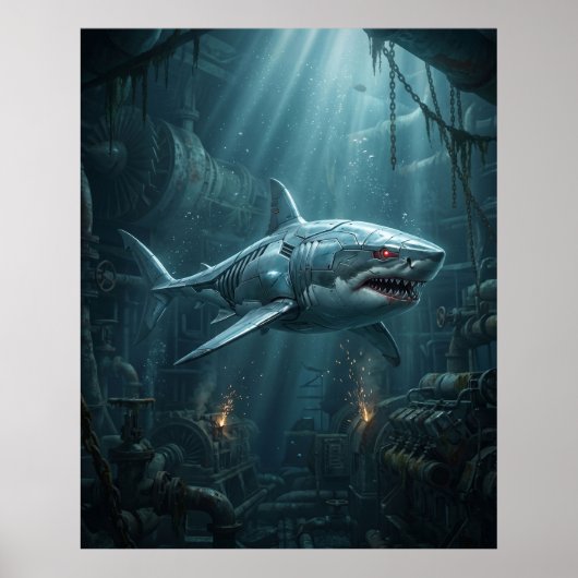 Titanium Shark Dive Poster (Vorne)