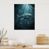 Titanium Shark Tauchgang Poster (Küche)