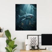 Titanium Shark Tauchgang Poster (Heimbüro)