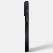 Titanium Silber, blau, rostfreier Stahl Case-Mate iPhone Hülle (Rückseite / Links)