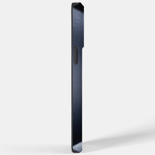 Titanium Silber, blau, rostfreier Stahl Case-Mate iPhone Hülle (Rückseite / Rechts)