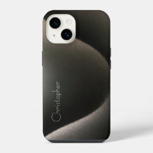 Titanium-Silber-Edelstahl-Druck iphone 15 14 Hülle