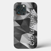 Titanium silber Shiny Edelstahl Metallic Case-Mate iPhone Hülle (Rückseite)