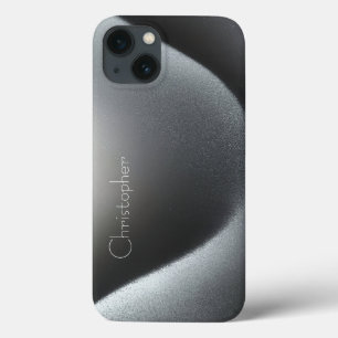 Titanium Silver Stainless Steel Print iPhone 15 Case-Mate iPhone Hülle