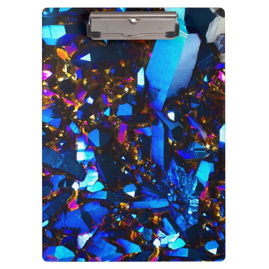 Titankobalt-Blau-Quarz Klemmbrett (Vorderseite)